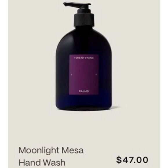 29 PALMS - NWTIB "Moonlight Mesa" Hand Wash 16.9 fl oz Orange/Bergamot/Vetiver - Picture 9 of 16